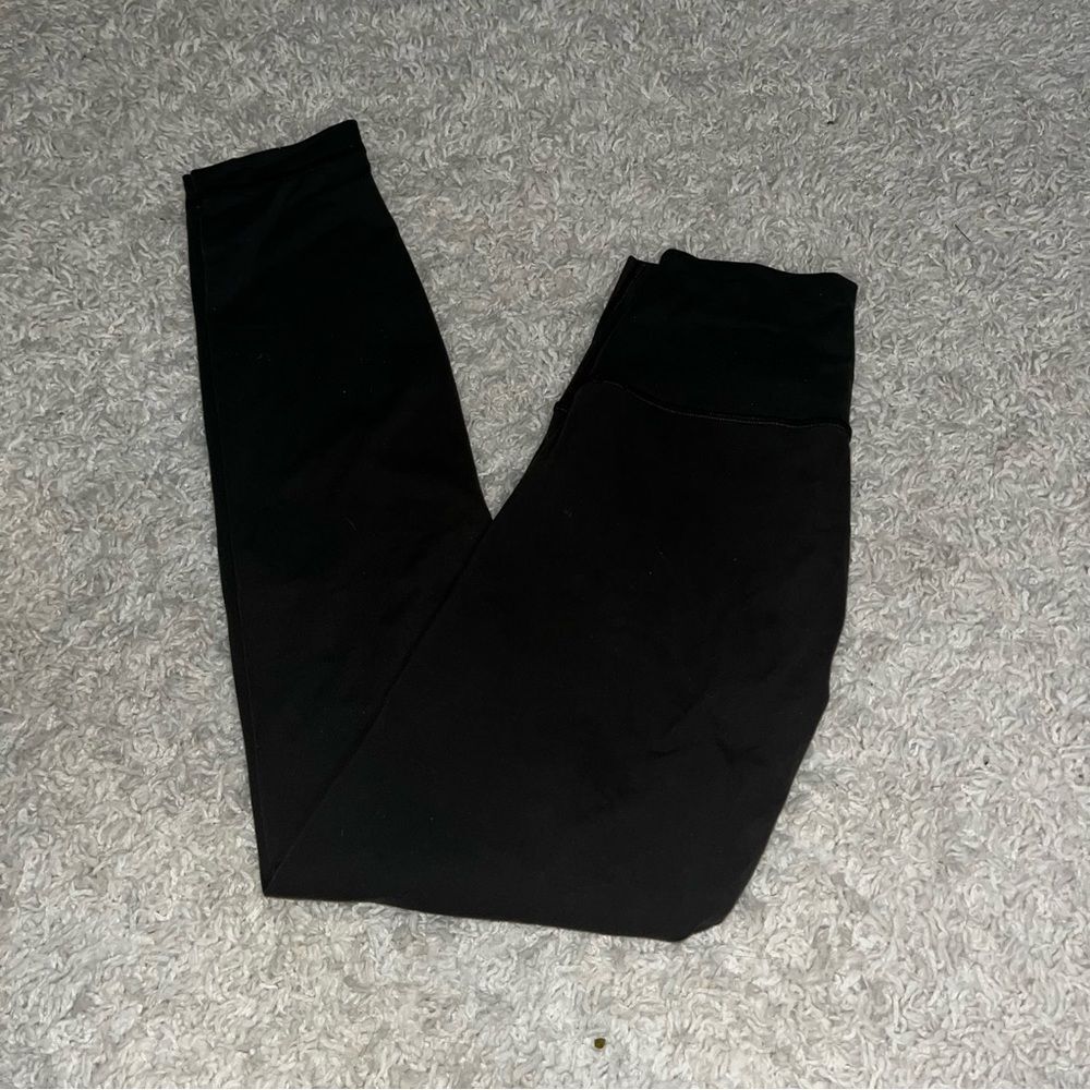 lululemon dark olive wunder under luon 28" leggings size 4